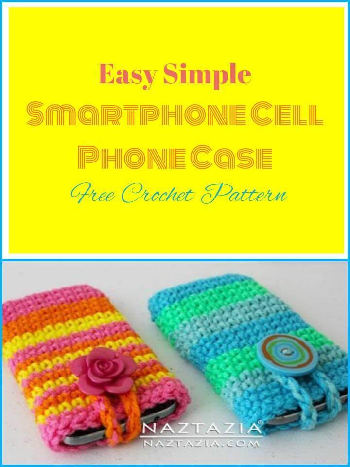 crochet smartphone and cell case free pattern